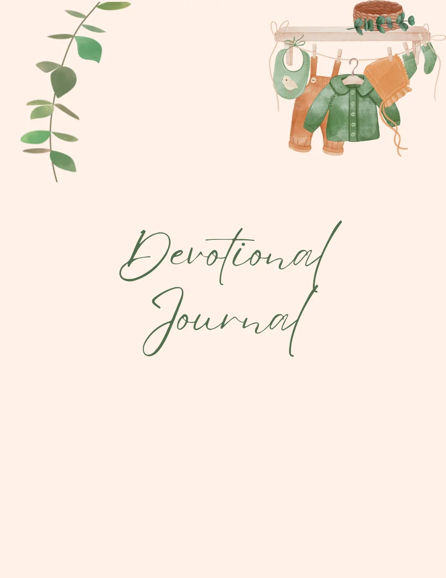 Peach Devotional Journal cover